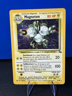Pokemon Magneton Fossil Holo Rare 11/62 WotC - Image 1