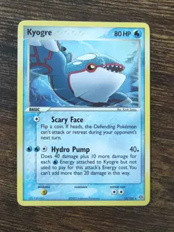 Pokemon Kyogre 15/106 EX Emerald Rare - Image 1