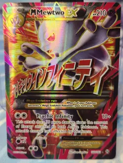 M Mewtwo EX 160/162 Full Art Mega Evolution Pokemon XY Breakthrough Lp-Mp - Image 1