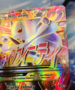 M Mewtwo EX 160/162 Full Art Mega Evolution Pokemon XY Breakthrough Lp-Mp - Image 4