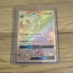 Lunala GX (Secret) 153/149 SM Base Set Secret Rare Holo Near Mint - Image 3