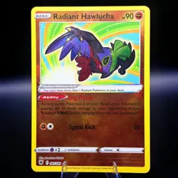 POKEMON RADIANT HAWLUCHA 081/189 ASTRAL RADIANCE NEAR MINT - Image 1