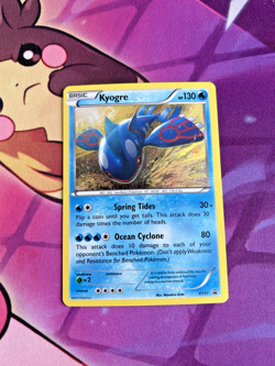 Kyogre - XY51 - Pokemon TCG - BLACK STAR HOLO RARE PROMO - LP - Image 1