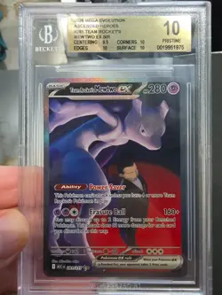 2026 Pokemon Team Rockets Mewtwo EX #281/217 SIR Ascended Heroes BGS 10 PRISTINE - Image 1