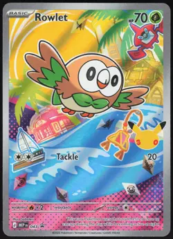 ROWLET 043 HOLO PROMO ME: MEGA EVOLUTION PROMO POKEMON NM - Image 1