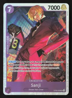 Sanji (065) SR OP09-065 NM - One Piece TCG - Image 1