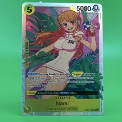 One Piece Nami Character Card OP08-106 Two Legends Foil Holo Super Rare - Image 1