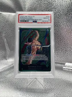 One Piece Roronoa Zoro Learn Together Leader Op12-020 Psa 10 - Image 1