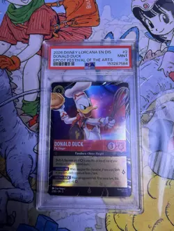 Disney Lorcana Festival Of The Arts 2026 Donald Duck Pie Slinger Epcot PSA 9 - Image 1