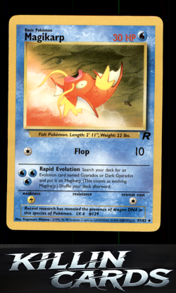 Magikarp 47/82 Pokemon Uncommon Team Rocket Card LP - Image 1