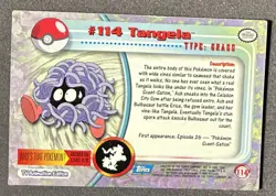 Pokemon Card Topps Tangela #114 - Image 2