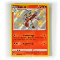Pokemon - Raboot - SV016/SV122 - SWSH Shining Fates - Shiny Vault Card - Image 1