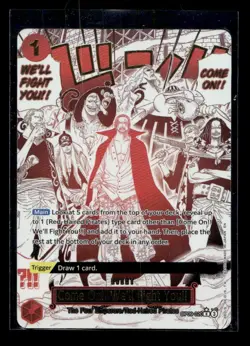 OP09-020 Come On We'll Fight You Shanks 2025 One Piece Card Parallel Art - Image 1