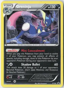 Greninja XY Promos XY24 Pokemon Card Holo MP Clean Front - Image 1