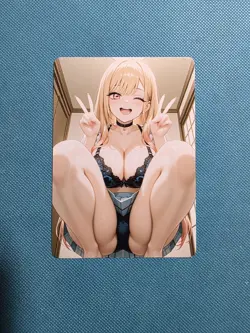 Beautiful Waifu Card -Marin-Goddess ACG Custom DIY Fan Art Card - Image 1