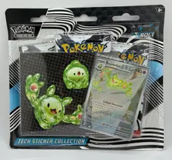 Pokemon - Black Bolt Tech Sticker Collection Blister (3 Packs + Promo) Sealed - Image 1
