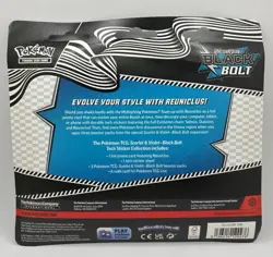 Pokemon - Black Bolt Tech Sticker Collection Blister (3 Packs + Promo) Sealed - Image 2