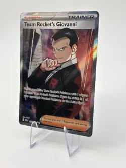 Team Rocket’s Giovanni 225/182 Pokemon Destined Rivals Full Art Ultra Rare NM! - Image 2