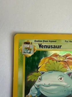Pokemon TCG Venusaur 15/102 Base Set Holo Card WOTC Unlimited Excellent - Image 4
