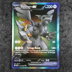 [BLACK WHITE RARE] Zekrom ex - 172/086 - (Black SSP) Pokemon Black Bolt - Image 1