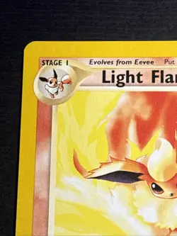 Light Flareon 46/105 Pokemon TCG Neo Destiny Rare Card Near Mint NM- - Image 2