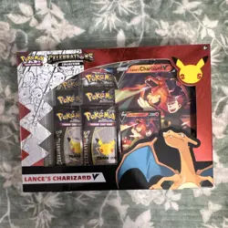 Pokemon TCG Celebrations Collection Lance’s Charizard V Box English 2021 - Image 1