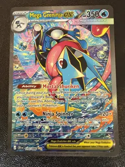 Pokemon TCG Mega Greninja EX 116/86 Chaos Rising SIR Full Art Holo - Image 1