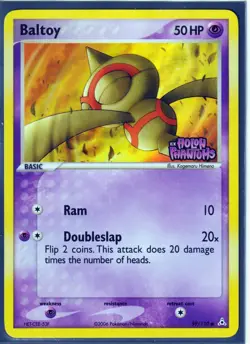 VINTAGE 2006 POKEMON BALTOY 59/110 EX HOLON PHANTOMS -REVERSE HOLO- STAMPED NM - Image 1