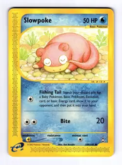 Slowpoke Aquapolis #108 (2003) Common NM Pokemon - Image 1