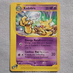 Pokemon Expedition Base Set 84/165 Kadabra - Uncommon - Damaged - Image 1
