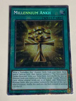 Yugioh Millennium Ankh x 3 - 1st Edition Starlight Rare NM - Free Holo - A - Image 3