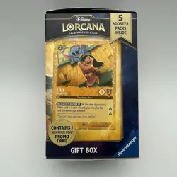 Disney Lorcana Lilo & Stitch Gift Box 5 Boosters Storage Promo Card SEALED - Image 4