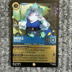 Disney Lorcana Wilds Unknown Ursula Deal Maker 161/204 Legendary Foil - Image 1