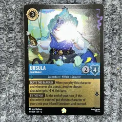 Disney Lorcana Wilds Unknown Ursula Deal Maker 161/204 Legendary Foil - Image 2