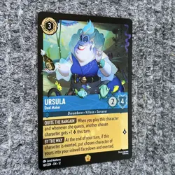 Disney Lorcana Wilds Unknown Ursula Deal Maker 161/204 Legendary Foil - Image 3