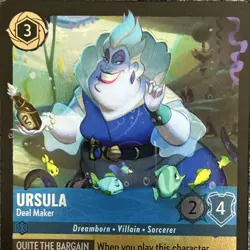 Disney Lorcana Wilds Unknown Ursula Deal Maker 161/204 Legendary Foil - Image 5