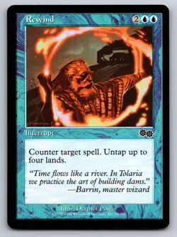 Rewind 93 Common Urza's Saga Magic: The Gathering Moderately Played - Image 1
