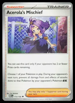 Acerola's Mischief 113/132 Uncommon Mega Evolution Pokemon Near Mint - Image 1