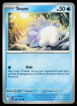 Snom 042/132 Common Mega Evolution Pokemon Near Mint - Image 1