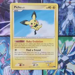 Pokemon Pichu 011/017 POP Series 9 Regular Uncommon 2009 Basic 40 HP - Image 1