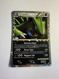 HP Tyranitar Prime 88/95 HGSS Unleashed Holo Rare Pokemon card English - Image 1