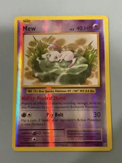 The Pokemon Company Mew 53/108 Evolutions Holo Rare Basic Psychic 40 HP EN 2016 - Image 1
