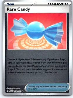 Rare Candy 125/132 Common Mega Evolution Pokemon Reverse Holo Near Mint - Image 1