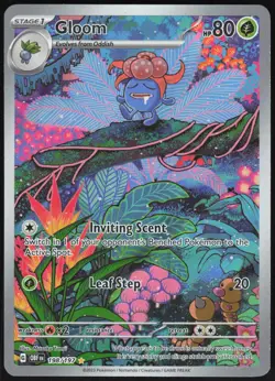 GLOOM 198/197 ILLUSTRATION RARE OBSIDIAN FLAMES POKEMON NM - Image 1