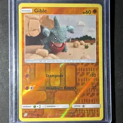 Pokemon TCG Gible Reverse Holo Sm-Unified Minds 112/236 English - Image 1