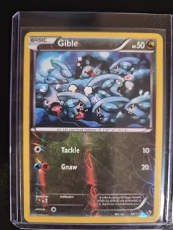 Pokemon Gible 94/113 Legendary Treasures Reverse Holo 50 HP Common English - Image 1