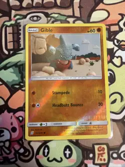 Gible 112/236 Reverse Holo Unified Minds Near Mint Pokemon TCG - Image 1