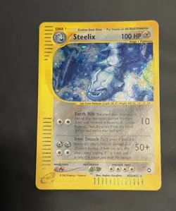 Pokemon Steelix 100 HP Aquapolis Holo Rare Stage 1 English 2002 H23/H32 - Image 1