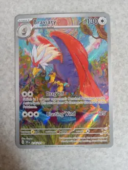 Pokemon TCG: Braviary 214/191 SV: Surging Sparks Illustration Rare NM Condition - Image 1