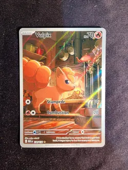 Pokemon TCG Vulpix Illustration Rare Mega Evolutions - Image 1
